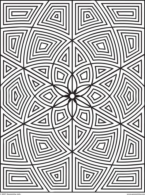 Geometric Design Coloring Pages To Download And Print For Free