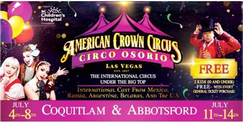 American Crown Circus 2019 Information Banner Vancouvers Best Places
