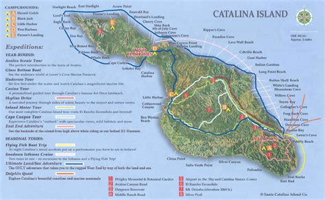Catalina Island Beaches Map