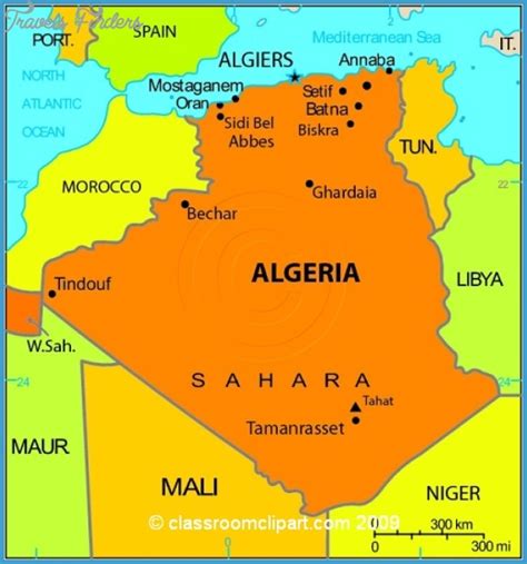Algeria Map Travelsfinderscom