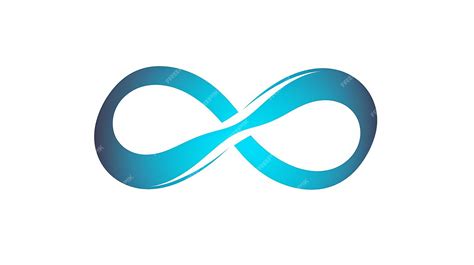 Premium Ai Image Blue Infinity Logo Design Vector And Illustration On