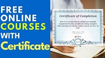 Free online courses with certificates !! - YouTube