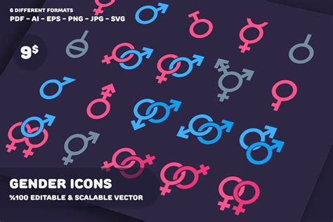 Gender Icons ~ Icons ~ Creative Market