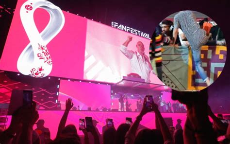 Video Fan Fest De Qatar 2022 Se Salió De Control Aficionados Se Saltaron El Control De