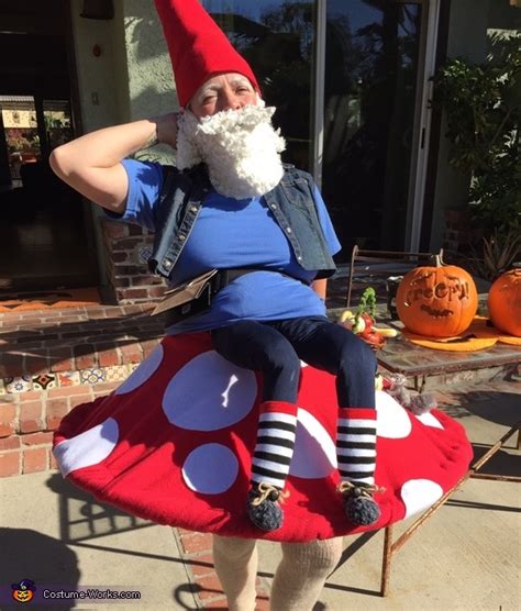 Elias The Gnome Rests On A Mushroom Costume Photo 25