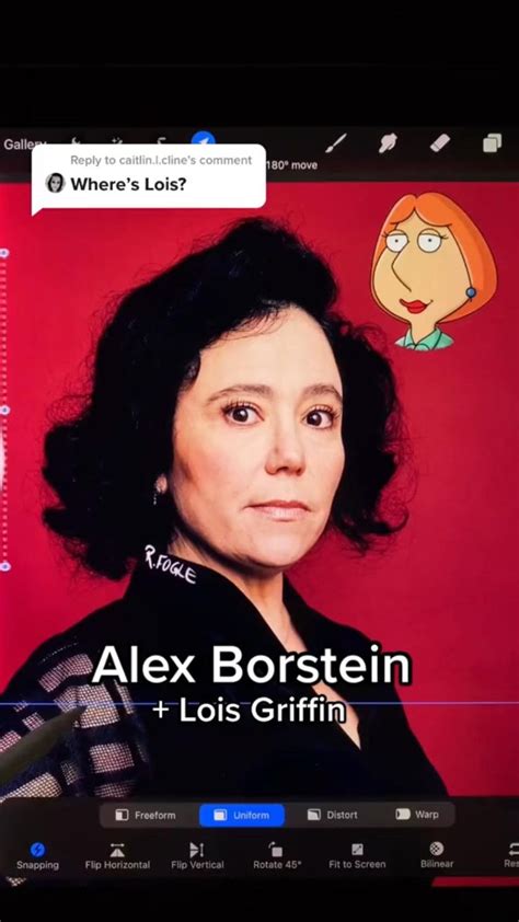 Lois Griffin Mixed With Voice Actor Alex Borstein Lois Griffin