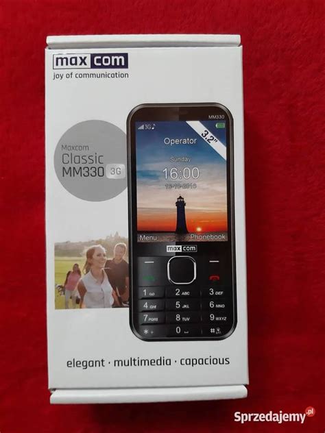 Maxcom Classic Mm330 3g Black 5 Mpx 32 Telefon Podkowa Leśna