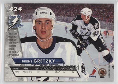 1993 94 Fleer Ultra Base 424 Brent Gretzky