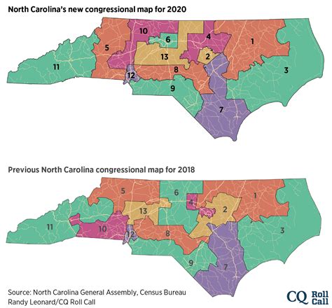 North Carolina Congressional Districts Map