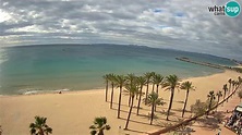 Webcam Roses, Costa Brava: Roses Beach - Hotel Montecarlo Roses