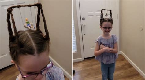 Mom Creates A Swing Set For Crazy Hair Day At School