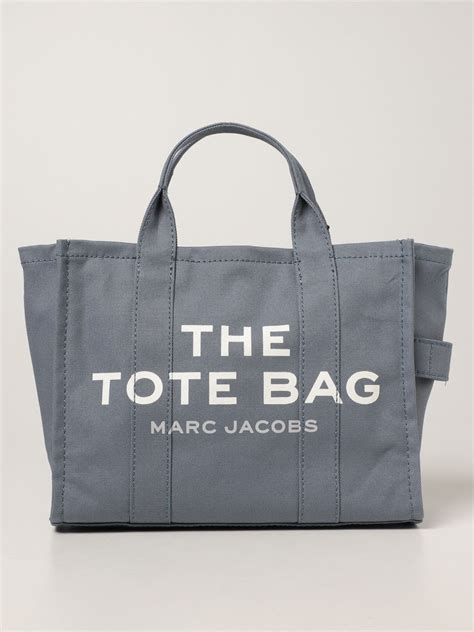 Marc Jacobs The Tote Bag In Canvas In Blue Modesens