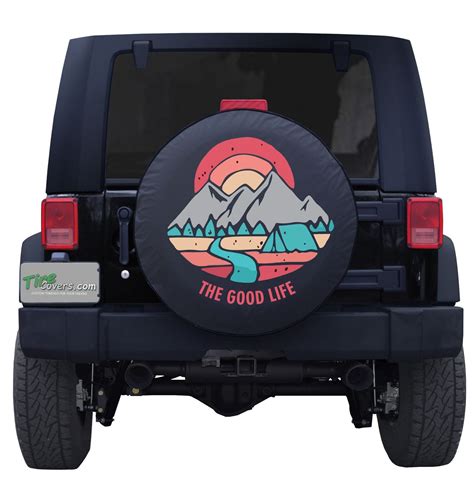 The Good Life Base Camp Custom Tire Cover Tire Cover Jeep Tire Cover