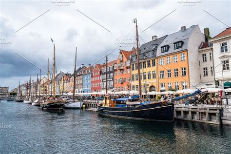 Copenhagen Waterfront At Dusk High Quality Architecture Stock Photos