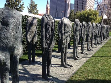 Bronze Crowd Magdalena Abakanowicz At Nasher Sculpture Garden With