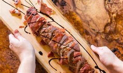 Simply rub the pork with a tasty dry rub, quickly sear, then bake in a hot oven. Holiday Prosciutto-Wrapped Pork Tenderloin Recipe ...
