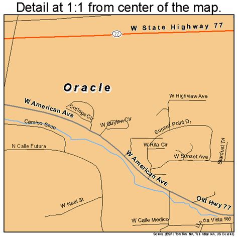 Oracle Arizona Street Map 0451180