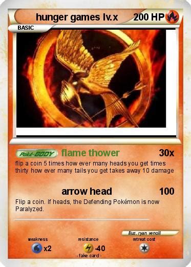 Pokémon Hunger Games Lv X Flame Thower My Pokemon Card