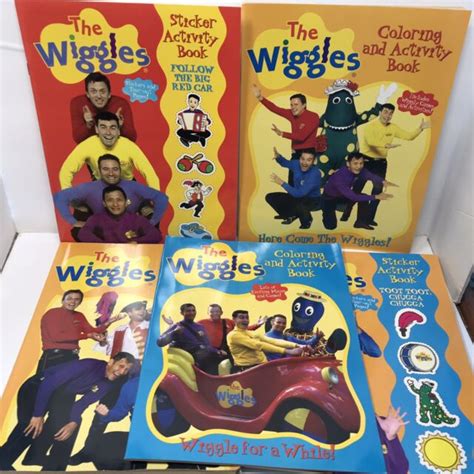 Lot Of 5 The Wiggles Coloring Activity Sticker Books 3 Are Brand New Ebay