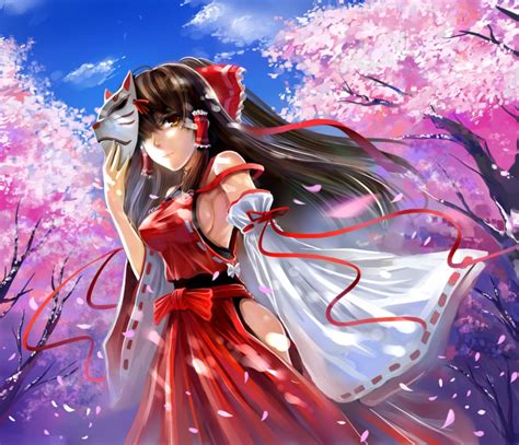 Windtalker Sendai Hakurei No Miko Mugen Original Touhou 1girl Bare Shoulders Bow