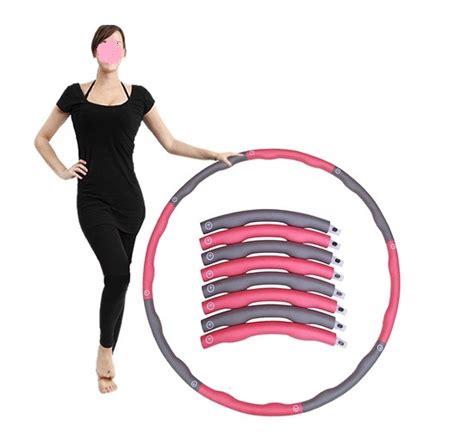 New Abdominal Fitness Hula Hoop Exercise Foam Massage Health Weight