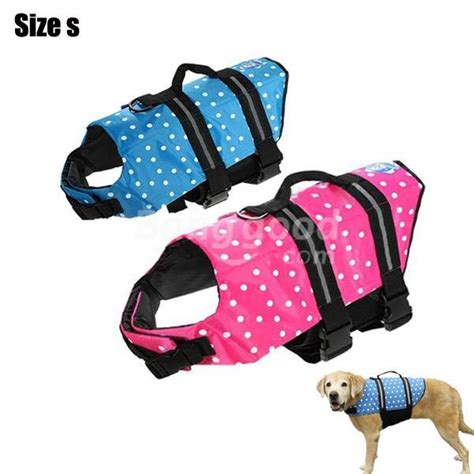 Ploopy dog lifejacket, dog or cat life preserver, doggy. Safety Float Waterproof Adjustable Pet Dog Cat Life Jacket ...