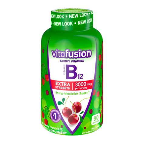 Vitafusion Extra Strength Vitamin B12 Gummies 90 Count Packaging May