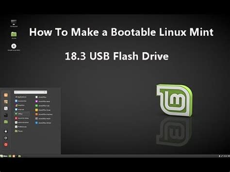 How To Make A Bootable Linux Mint Usb Flash Drive Linux Mint