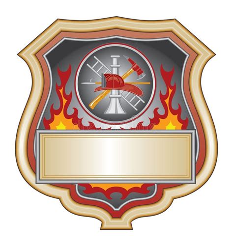 Firefighter Shield Stock Vector Illustration Of Firefighter 24102306
