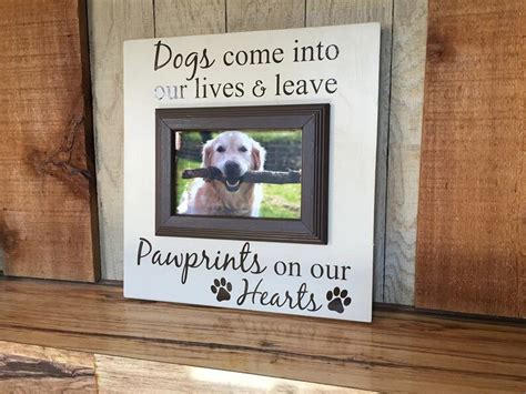Picture Frame For Dogs T For Pet Lovers 4x6 Pawprints On Etsy