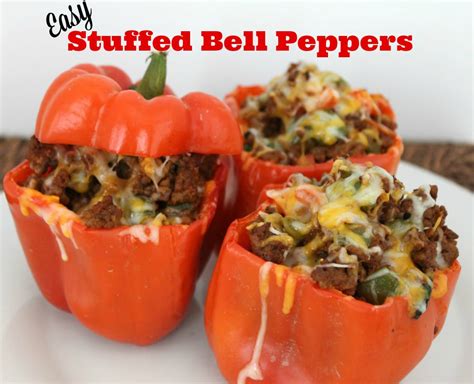 Easy Stuffed Bell Pepper Recipe Mom Fabulous