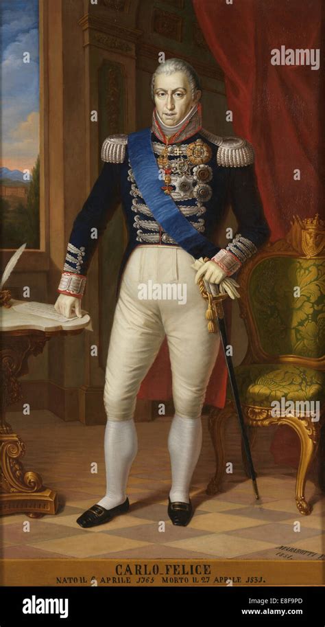 King Charles Felix Von Sardinien 1765 1831 Künstler Anonym