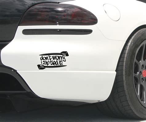 Dont Worry Zip Tied It Funny Stance Hit Jdm Stance Low Window Vinyl