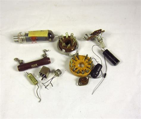 Vintage Electronics Parts Ii Steampunk Industrial By Skippididdle
