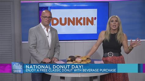 National Donut Day Free Donut At Dunkin Youtube