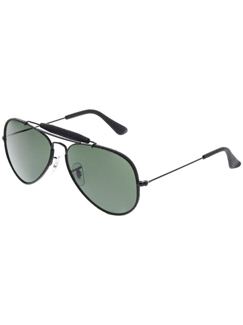 Ray Ban Mens Outdoorsman Rb3422q 9040 58 Black Aviator Sunglasses
