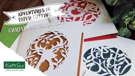 Adventures In Paper Cutting Christmas Card Making Set Youtube