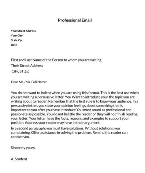 How To Format A Professional Email 34 Best Examples