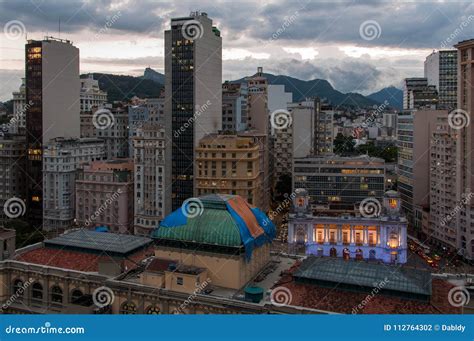 Rio De Janeiro Downtown At Night Stock Photo Image Of Architecture