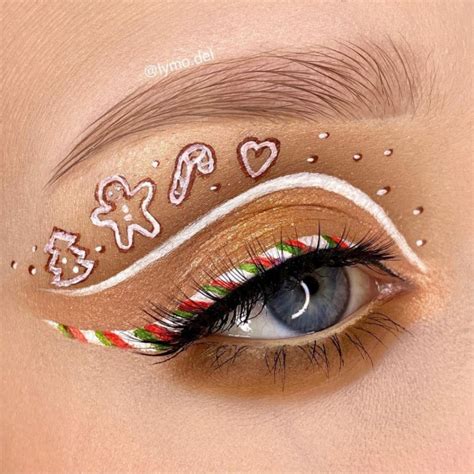 20 Christmas And Holidays Makeup Ideas Gingerbread And Candy Cane