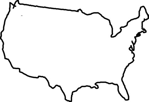 White Map Usa Clip Art At Vector Clip Art Online Royalty