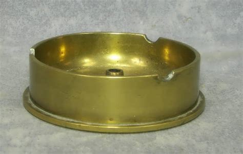 Wwii 105mm M14 Howitzer Shell Ashtray ~ Brass Trench Art 1942 4