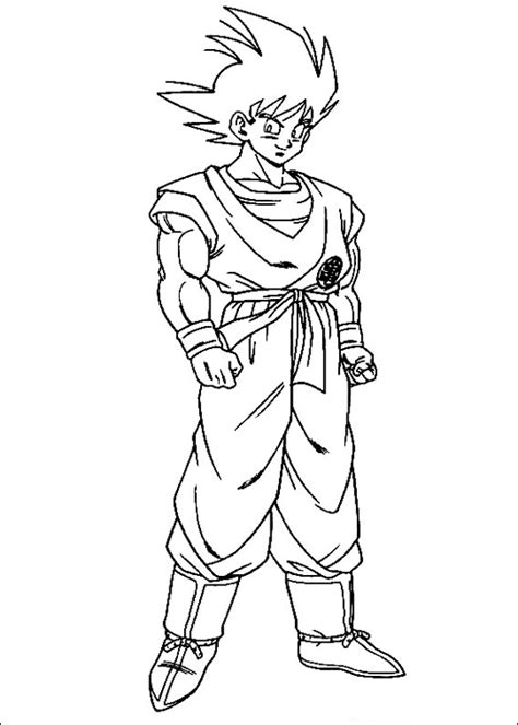 Zamasu tem a pele verde, cabelo branco, usa brincos laranjas, e usa roupas normais de kaiohshin. Dragon ball z gokus - Desenhos preto e branco para colorir