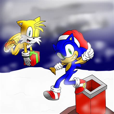 A Merry Sonic Christmas By Speediothehedgehog On Deviantart