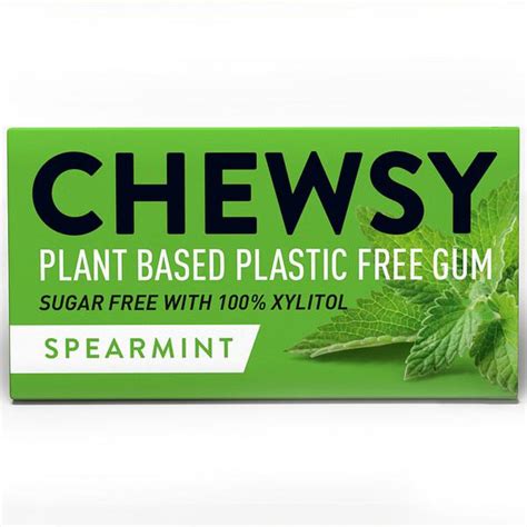 Spearmint Biodegradable Chewing Gum In 15g From Chewsy