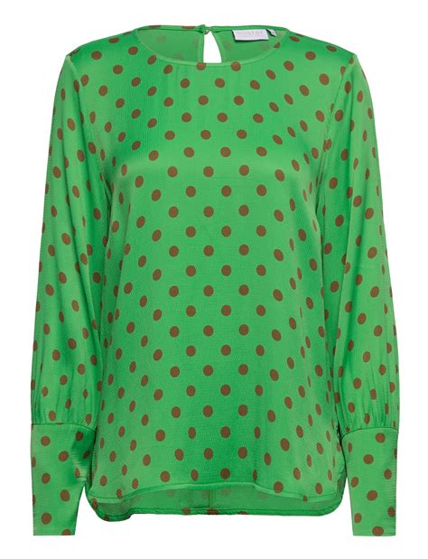 Coster Copenhagen Shirt With Wide Sleeves In Dot Prin Long Sleeved Blouses Boozt Com