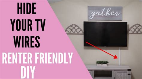 Hide Your Mounted Tv Cords For Under 20 Renter Friendly Diy Rental