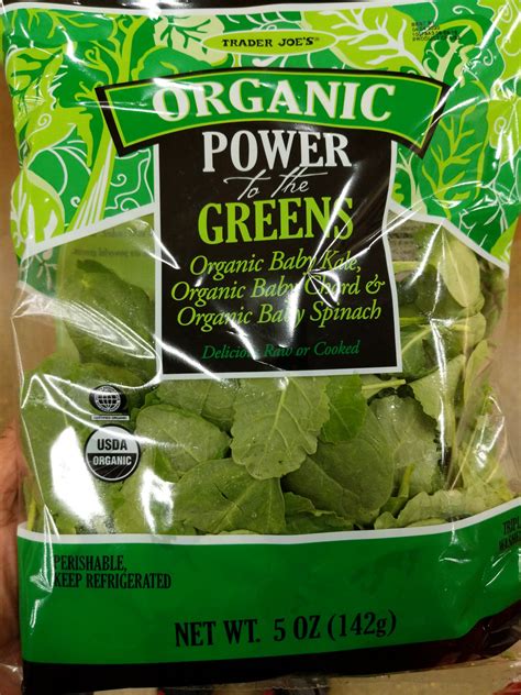 Trader Joes Organic Power To The Greens Well Get The Food