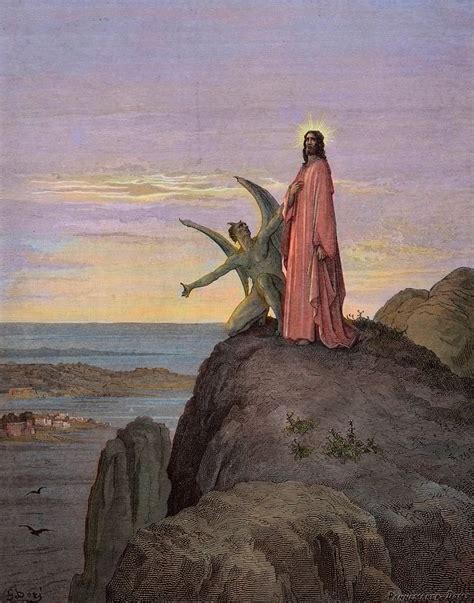 Jesus In The Desert Subjected To The Temptation Of The Devil The