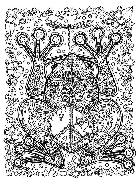 We've got a nice frogs coloring pictures compilation for you below, just some interesting facts about what kind of creature a frog is. Animals big frog - Frogs Adult Coloring Pages